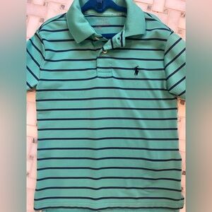 Polo by Ralph Lauren Kids Teal and Navy Striped Polo